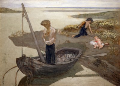 Biedny rybak, 1879 autorstwa Pierre Puvis de Chavannes