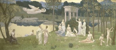 Święty Gaj, Ukochany Sztuk i Muz, 188489. autorstwa Pierre Puvis de Chavannes