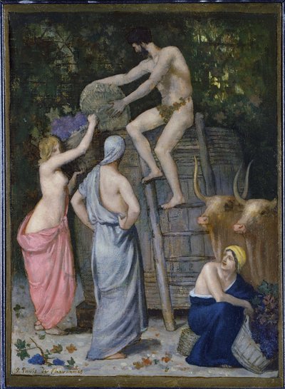 Prasa do wina autorstwa Pierre Puvis de Chavannes