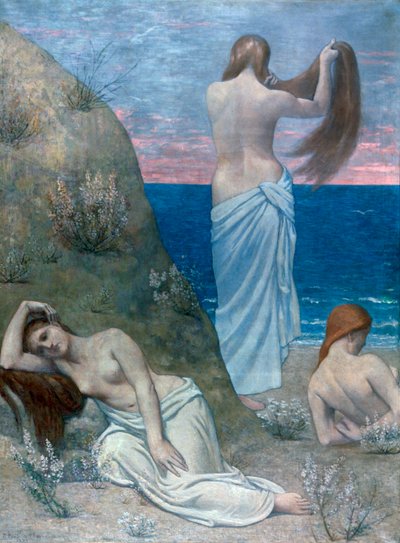 Młode dziewczyny nad morzem, przed 1894 r. autorstwa Pierre Puvis de Chavannes