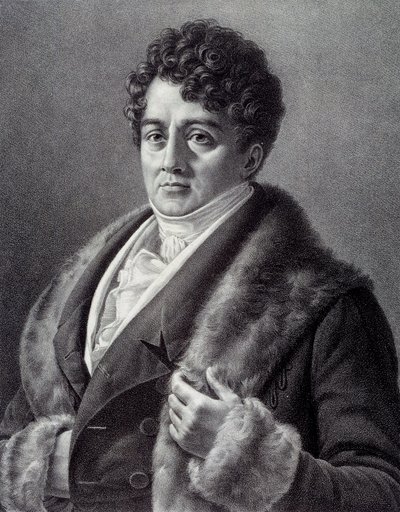 Portret Francois-Josepha (Francois Joseph) Talmy (1763-1826), francuskiego aktora Grawerowanie autorstwa Pierre