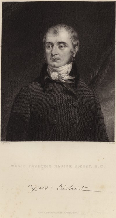 Portret Marie Francois Xavier Bichat autorstwa Pierre Roch Vigneron