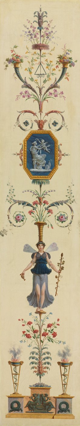 Panel dekoracyjny, lata 90. XVIII wieku. autorstwa Pierre Rousseau