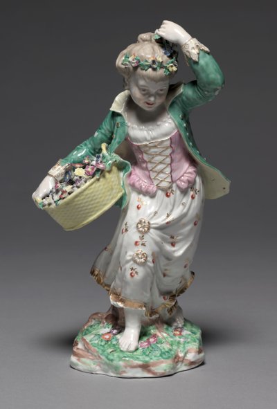 Jesień, wyprodukowana przez Fabrykę Porcelany w Bristolu, ok. 1775 autorstwa Pierre Stephan