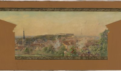 Szkic ratusza w Vanves: Panorama Vanves autorstwa Pierre Vauthier