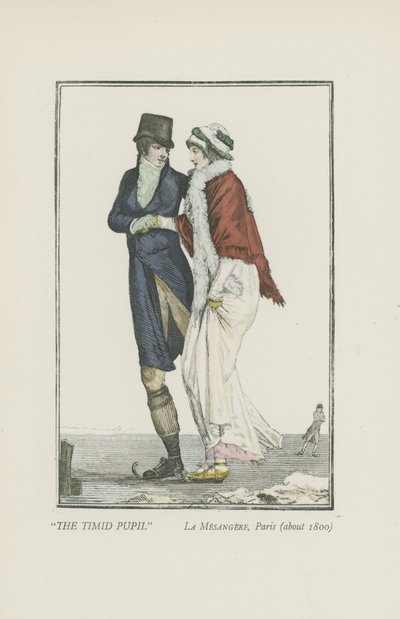 Nieśmiały uczeń, Paryż (ok. 1800) autorstwa Pierre de La Mesangere
