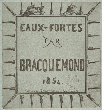 Akwaforty Bracquemonda, 1854. autorstwa Pierron et Delâtre
