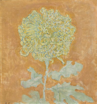 Chryzantema autorstwa Piet Mondrian