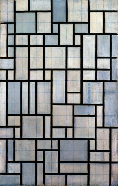 Kompozycja z siatką 2, 1915 autorstwa Piet Mondrian
