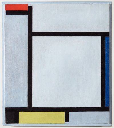 Kompozycja z czerwieni, błękitu, czerni, żółci i szarości, 1921 autorstwa Piet Mondrian