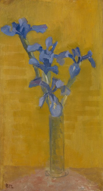 Irysy, ok. 1910 (olej na płótnie) autorstwa Piet Mondrian