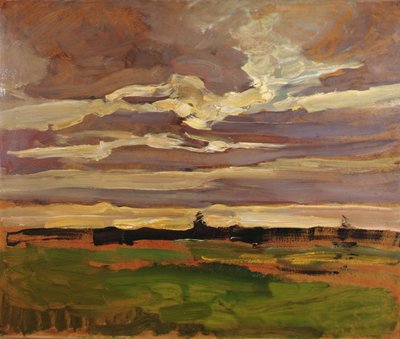 Księżycowy krajobraz autorstwa Piet Mondrian