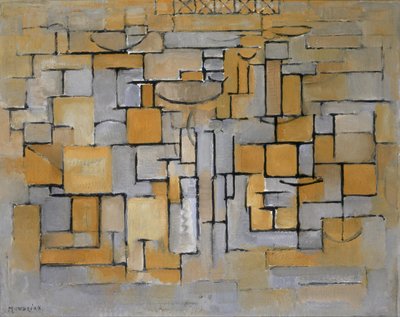 Obraz nr II Kompozycja nr XV Kompozycja 4, 1913. autorstwa Piet Mondrian