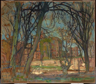 Wiosenne słońce (wiosenne słońce): Ruiny zamku: Brederode autorstwa Piet Mondrian