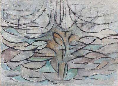 Kwitnąca jabłoń, 1912. autorstwa Piet Mondrian