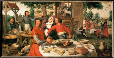 Bauernfest von Pieter (1507/08-75) Aertsen
