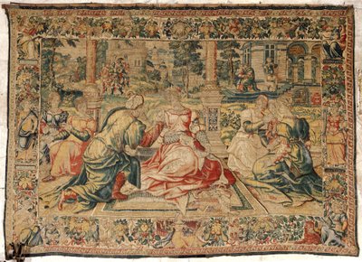 Gobelin Marka Antoniusza i Kleopatry autorstwa Pieter (attr. to) Coecke van Aelst