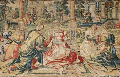 Gobelin Marka Antoniusza i Kleopatry autorstwa Pieter (attr. to) Coecke van Aelst