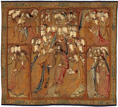 Triumfy Matki Bożej lub Złote Wróble, ok. 1500-02 (gobelin) autorstwa Pieter (attr. to) Coecke van Aelst