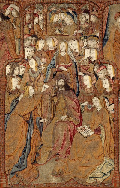 Triumfy Matki Bożej lub Złote Wróble, ok. 1500-02 (gobelin) autorstwa Pieter (attr. to) Coecke van Aelst