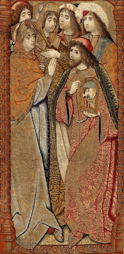 Triumfy Matki Bożej lub Złote Wróble, ok. 1500-02 (gobelin) autorstwa Pieter (attr. to) Coecke van Aelst