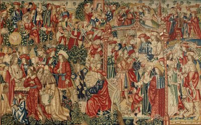 Przypowieść o robotnikach w winnicy, ok. 1500 r. (gobelin) autorstwa Pieter (studio of) Coecke van Aelst
