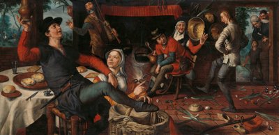 Taniec jajek autorstwa Pieter Aertsen