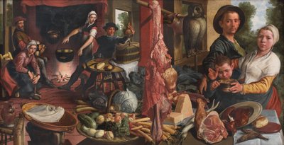 Gruba kuchnia. Alegoria autorstwa Pieter Aertsen