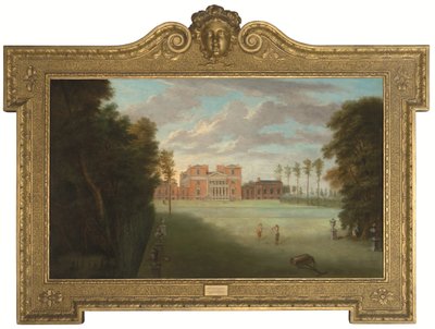 Widok na Tottenham Park, Wiltshire (olej na płótnie) autorstwa Pieter Andreas Rysbrack