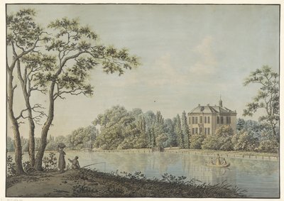 Widok domu na Holandię z kopułą herbaty na Vecht w Nieuwersluis autorstwa Pieter Bartholomeusz. Barbiers