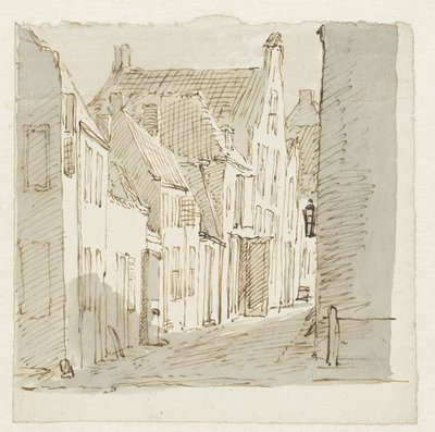widok ulicy autorstwa Pieter Bartholomeusz. Barbiers