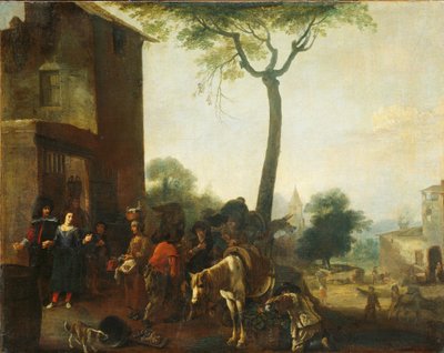 Zbieranie winorośli autorstwa Pieter Bodding van Laer (manner of)