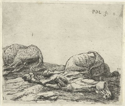 Dwa martwe konie Konie (tytuł serii) autorstwa Pieter Bodding van Laer