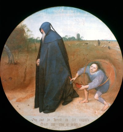 Mizantrop, 1568 autorstwa Pieter Bruegel the Elder