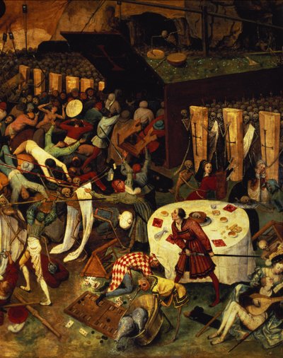 Triumf śmierci, fragment prawej dolnej części, 1562 autorstwa Pieter Bruegel the Elder