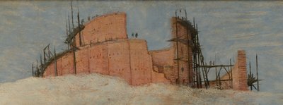 Detal z Wielkiej Wieży Babel w Wiedniu autorstwa Pieter Brueghel the Elder