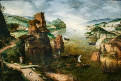 Chrystus i apostołowie nad Jeziorem Galilejskim autorstwa Pieter Brueghel the Elder