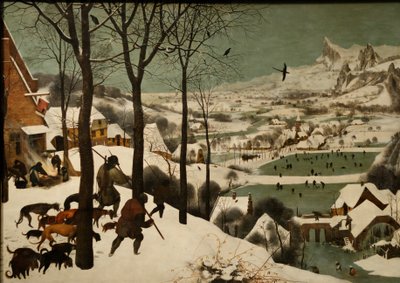 Niemiecki: Jäger im Schnee (Zima) cykl miesięczny, scena: The Hunters in the Snow (styczeń) autorstwa Pieter Brueghel the Elder