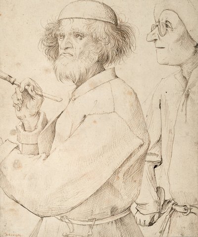 Malarz i kupujący autorstwa Pieter Brueghel the Elder
