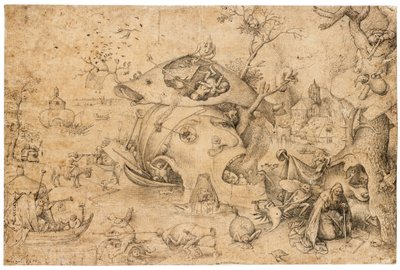 Kuszenie świętego Antoniego autorstwa Pieter Brueghel the Elder