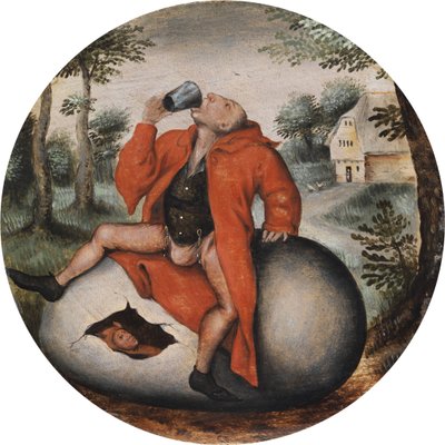 Pijak na jajku. autorstwa Pieter Brueghel the Younger