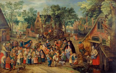 Gra Oblubienicy Zesłania Ducha Świętego, ok. 1930 r. 1620 autorstwa Pieter Brueghel the Younger