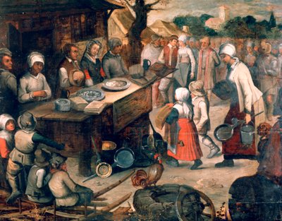 Prezentacja darów, c1584-1638 autorstwa Pieter Brueghel the Younger