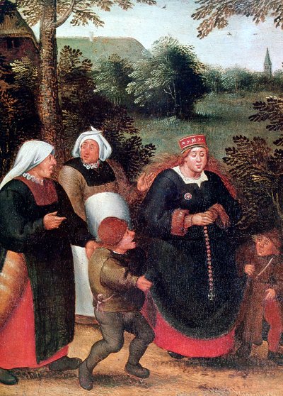 Procesja Oblubienicy, ok. 1584-1638 autorstwa Pieter Brueghel the Younger