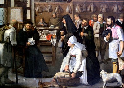 Sprzedaż przyrody, ok. 1584-1637 autorstwa Pieter Brueghel the Younger