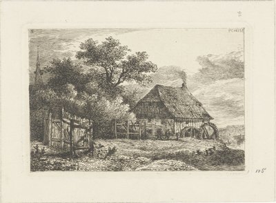 Krajobraz z młynem wodnym Pejzaże wodne (tytuł serii) autorstwa Pieter Casper Christ