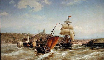 Port w Boulogne autorstwa Pieter Christiaan Cornelis Dommelshuizen
