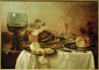 Martwa natura z pasztetem autorstwa Pieter Claesz