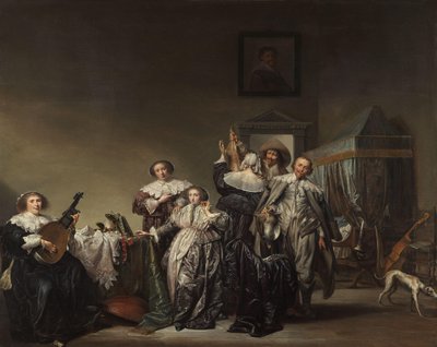 dzielna firma Kawalerowie i Panie autorstwa Pieter Codde