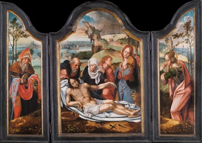 Lamentacje nad zmarłym Chrystusem - Obraz Pietera Coecke van Aelsta Starszego (1502-1550), początek XVI wieku autorstwa Pieter Coecke van Aelst